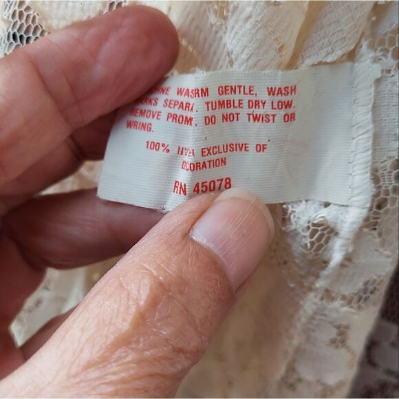 Vintage Intime California Sheer Lace Cardigan Vest 1960s Size Small - Picture 10 of 11